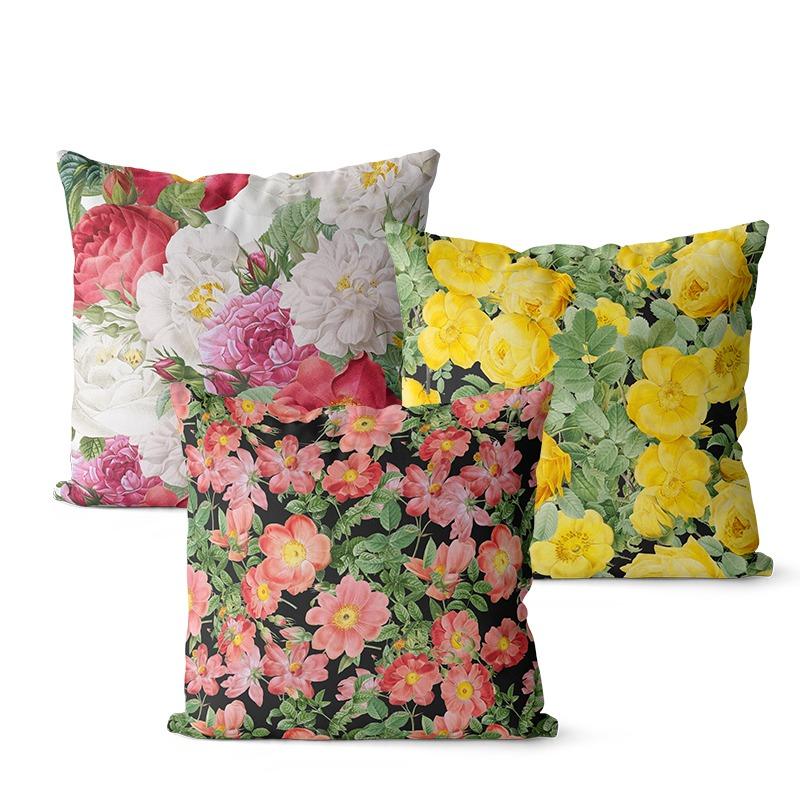 Наволочка с изображением цветка розы для спальни, украшения офиса, гостиной, дивана, дома, наволочка