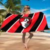 Soccer Ball Afc Crest Printed Microfiber Beach Towel, Soft And Absorbent, Quick-Dry, Ideal for Summer Travel, Beach Essential, Swimming Pool