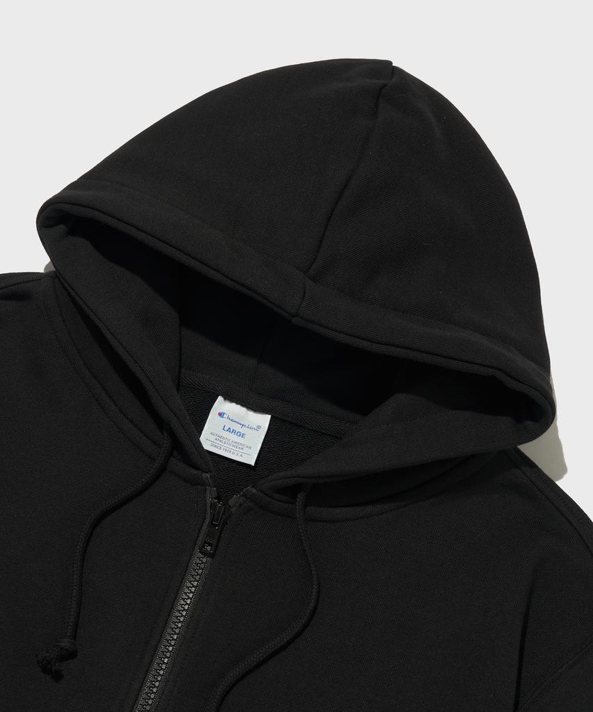 Champion Худи на молнии с логотипом C Черное