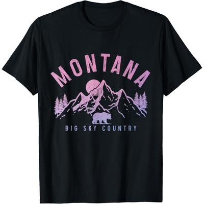 Винтажная футболка Montana Mountains Bear для любителей природы