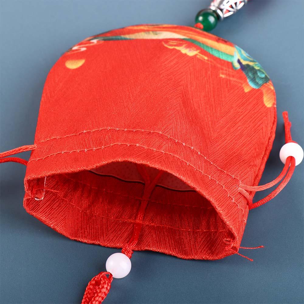 Flower Cloth Necklaces Case Chinese Style Storage Bag Women Jewelry Bag Empty Sachet Purse Pouch