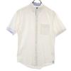 Рубашка с коротким рукавом на пуговицах M белая Мужская Б/у