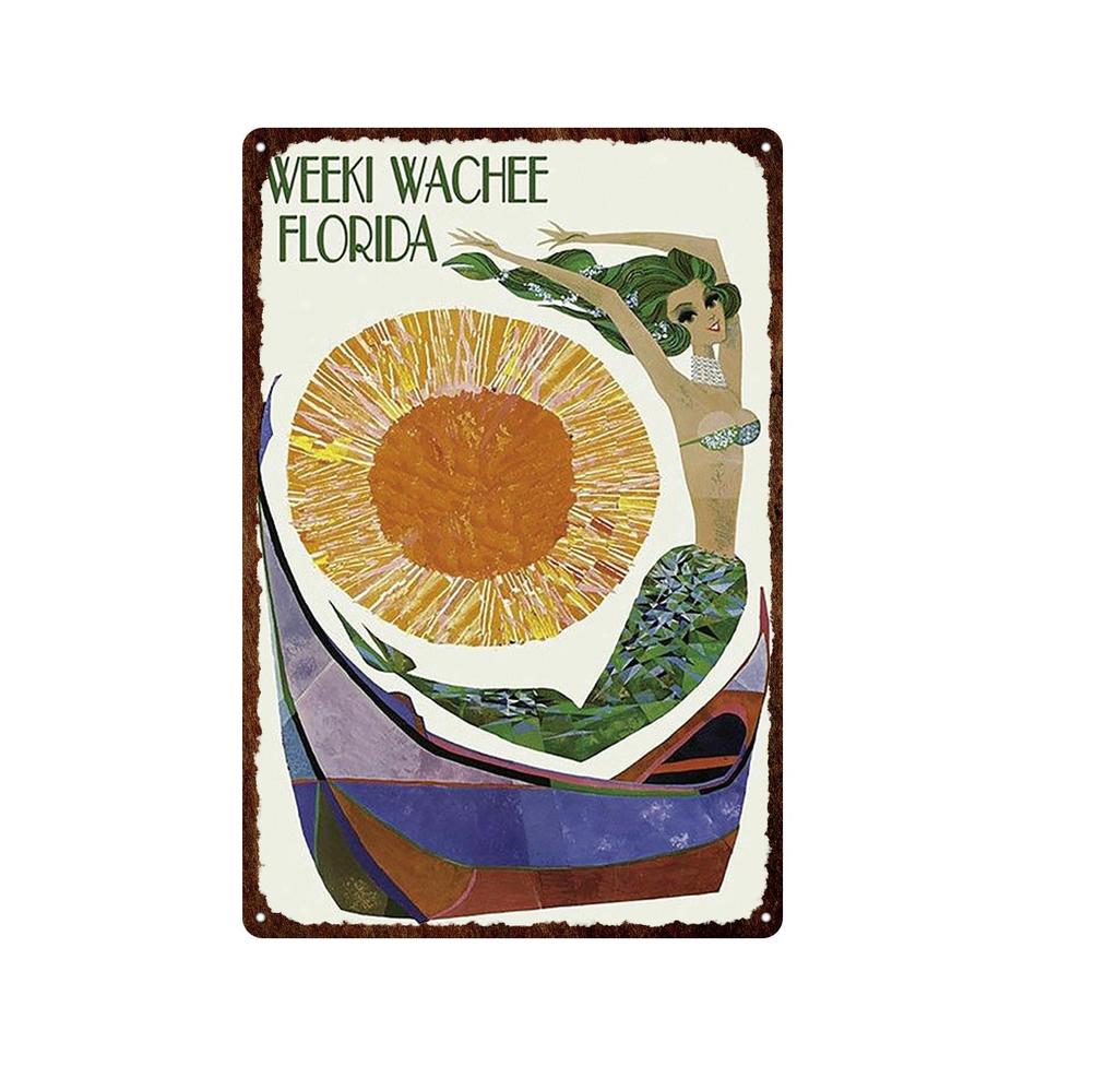 Гавайи Вайкики Приморский Пейзаж Металлическая Оловянная Вывеска Известный Туристический Город Ретро Серфинг/Декоративная Налет Для Автомобиля Железная Живопись 20*30 см