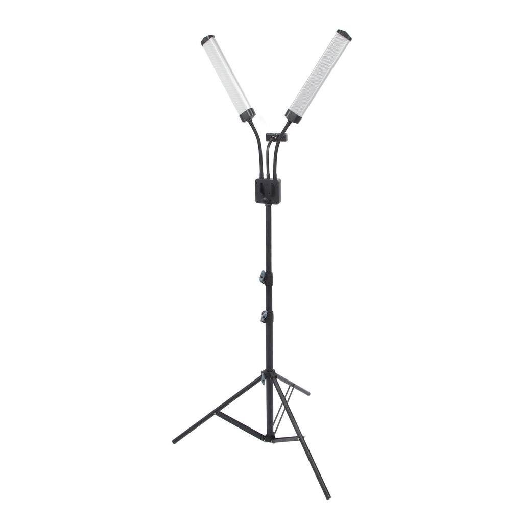 40 Вт двойной светодиодный заполняющий светильник с держателем для телефона 3200K‑5600K складной 3-режимный светодиодный заполняющий светильник