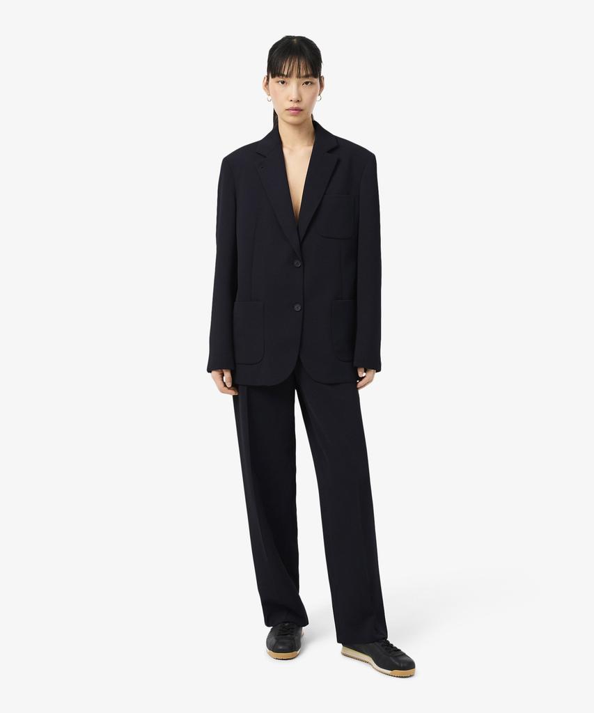 LACOSTE Women'S Fluid Pique Double-Pleat Pants Hf6850-56G Hde