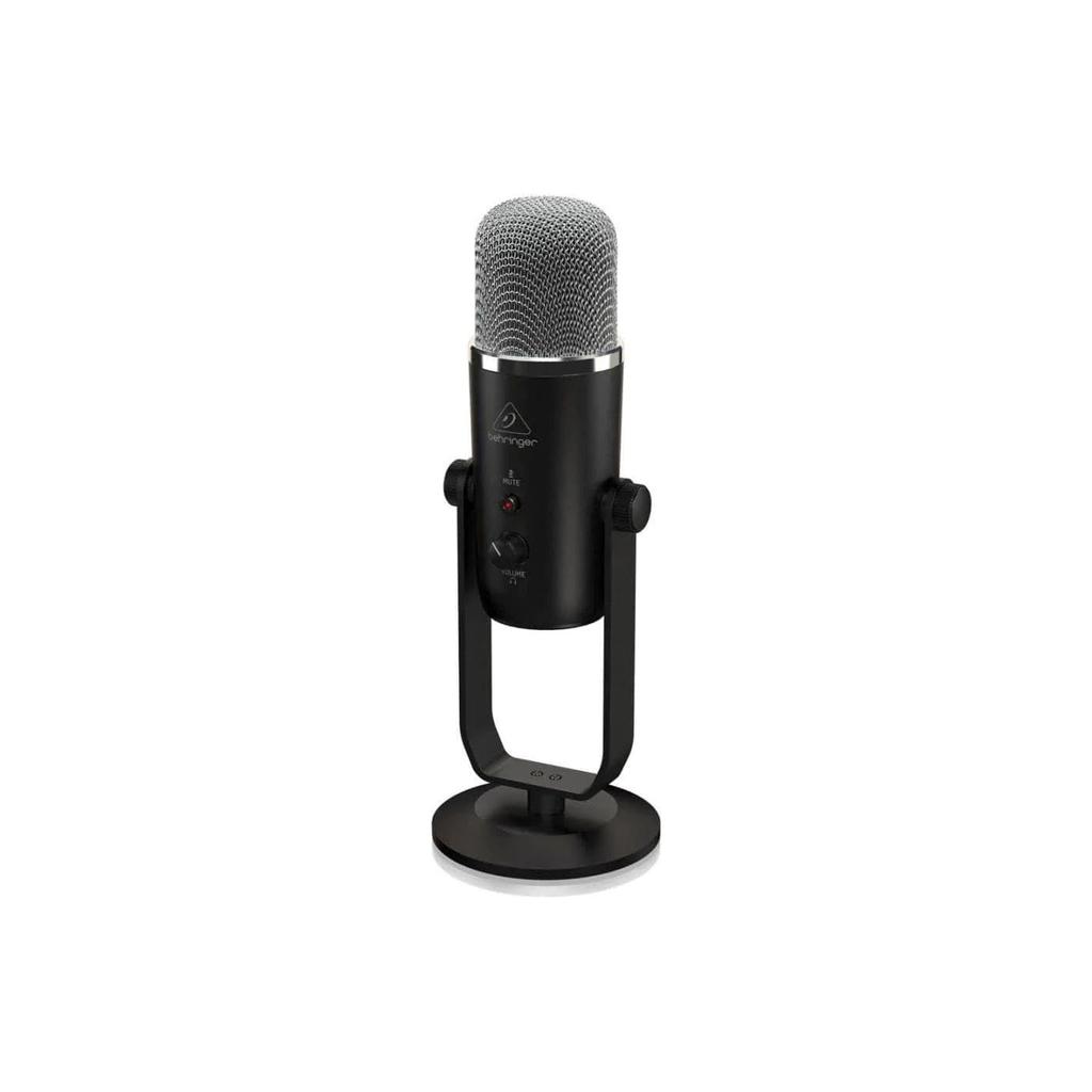 Behringer USB Condenser Microphone with USB Audio Selectable Headphone Out BIGFOOT Interface, All-in-one, Directivity,