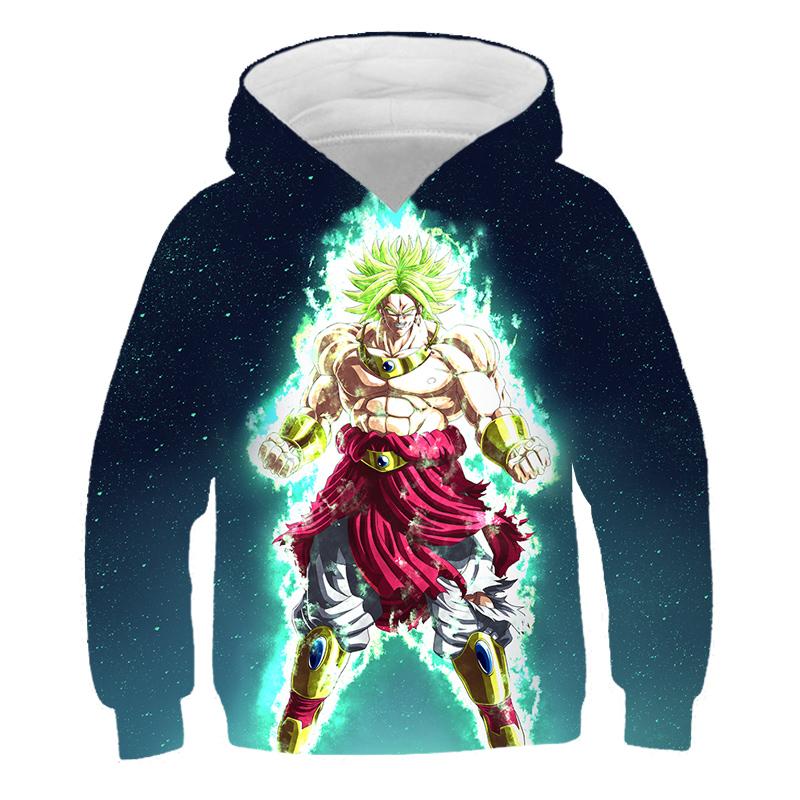 2025 Kids Japanese Anime Super Dragon Ball Pullover Super Goku 3D Print Boy Streetwear Fashion Jumper Casual Dragon Ball Cool Hoodie