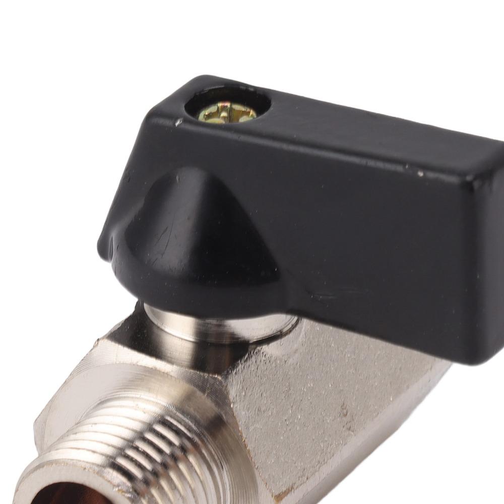 2PCS Silver Brass Gas Valve Brass Fuel Gas Valve Durable Pipe Shut Off Valve  Line Adjustment