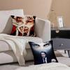 Dark Elegant TV Series HHannibal Cushion Cover Pillowcase Short Plush Invisible zipper Room Sofa Cushion Cover