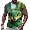 Horror Animal Snake 3D Print T-shirt Fashion Cobra Streetwear Men Woman O-Neck T Shirts Oversized Harajuku Tees Male Tops