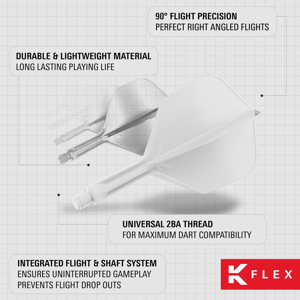 TARGET Shape Flight 33 мм Средний белый K-Flex № 6