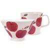 Studio Fresh Art Rice Bowl Mug Set Apple Hasami Ware Made In Japan J-kitchens Sho~ +
