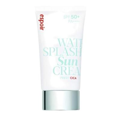 Espoir Water Splash Sun Cream Fresh Cica SPF50+ PA++++, 60 мл – корейская защита от ультрафиолета, легкий успокаивающий солнцезащитный крем для чувствительной и жирной кожи