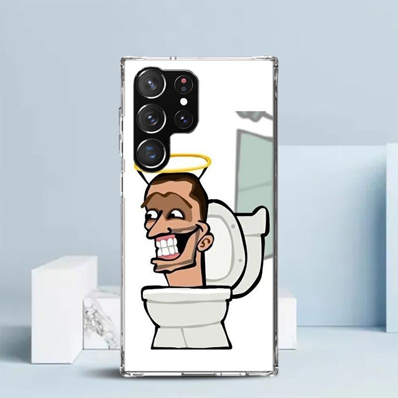 S-Skibidi Toilet Мобильный Телефон Мягкий Чехол для Samsung Galaxy S25 Edge S26 S24 S23 Ultra Чехол для Телефона S22 S21 Plus S20 FE Печать Патте