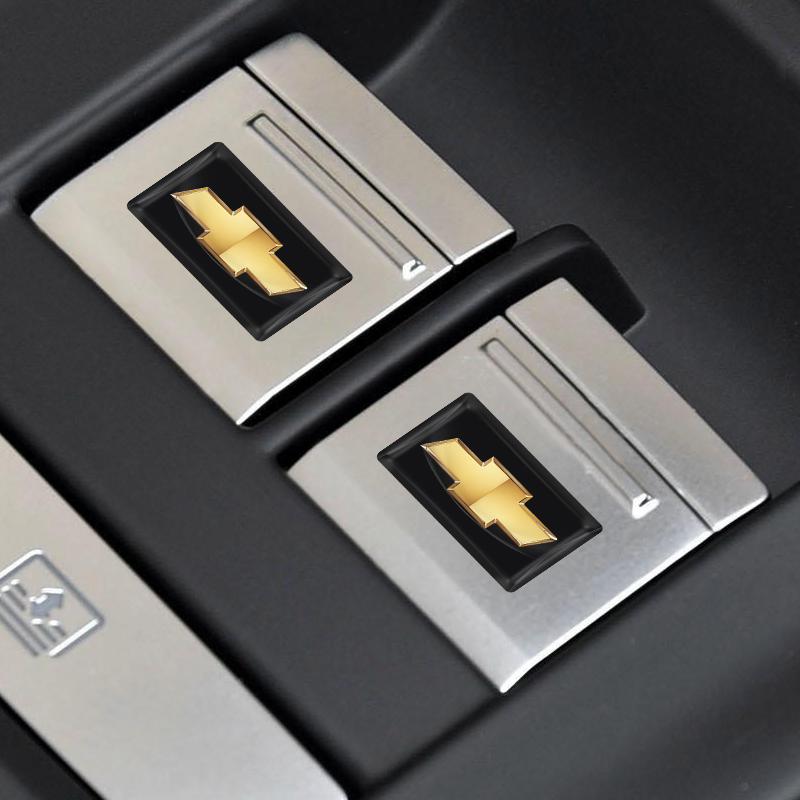 2/5/10 шт. Наклейки с 3D эмблемой логотипа автомобиля на руль из углеродного волокна для Chevrolet Cruze Equinox Captiva Trax Malibu Tahoe Impala Sonic