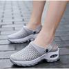 Women's Large Size Mesh Shaking Slippers Summer Casual Two Sides Wear Sandals Shoes 35-43