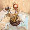 Brass Orrery - Working Model of How Earth and Moon Revolve Around Its Orbit