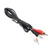 3.5mm Stereo O Male Interface To 2 for RCA Female Cable Plug Male To for RCA Female Adapter