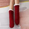 1Pair Polyester Fibre Thermal Socks Plush Snow Socks Fashion Thicken Stockings  Women
