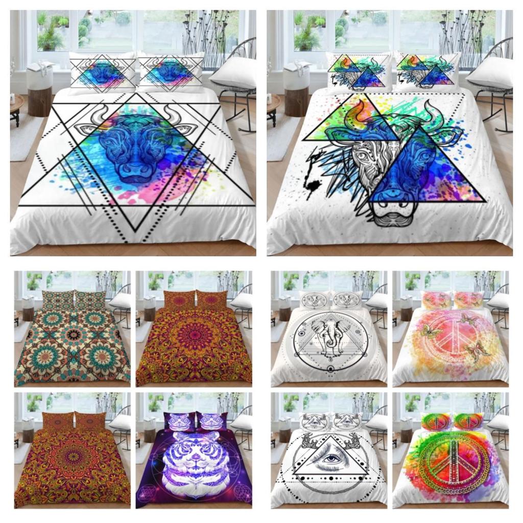 Bedding Cover Set Girl Woman Home Bed Clothes 3D Bohemia Painting Fashionable High Quality Home Textiles