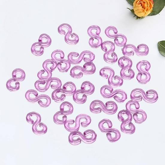 Радужные аксессуары, 500 шт./компл., эластичные резинки, ювелирные изделия «сделай сам», S-образные пряжки для надежно сплетенных браслетов