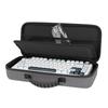 75% Mechanical Keyboard Case Hard Shell EVA Travel Bag for 84 Key Gaming Keyboards Slim Protective Storage with Wrist Rest Space