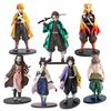 Аниме Demon Slayer Kimetsu no Yaiba фигурка Камадо Танджиро фигурка Agatsuma Zenitsu Nezuko Warrior ПВХ модель игрушки