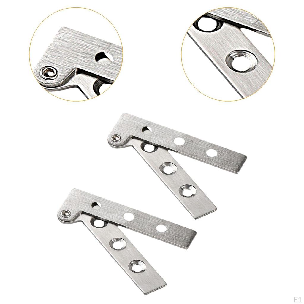 2 шт. петли для шкафа из нержавеющей стали, вращающиеся на 360°, складная полка для улучшения дома, семь