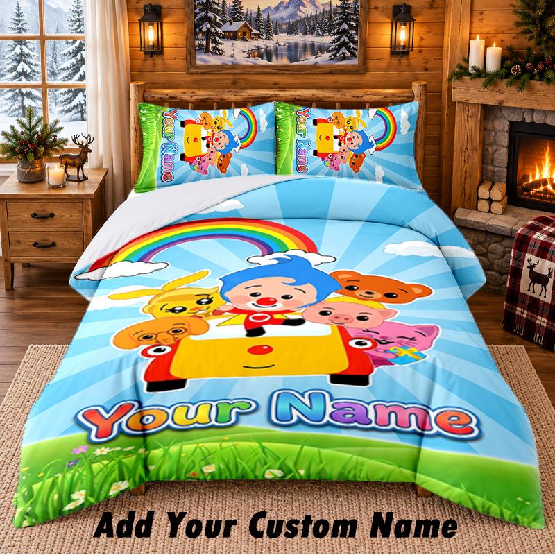 El Payaso Plim Plim Custom Name 3Pcs Bedding Set 1 Bed Sheet 2 Pillowcases Bedroom Home Decor