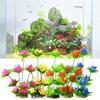 Artificial Lotus Plants Colorful Fish Tank Terrace No Fading No Pollution Realistic Easy To Clean Fish Tank Decoration
