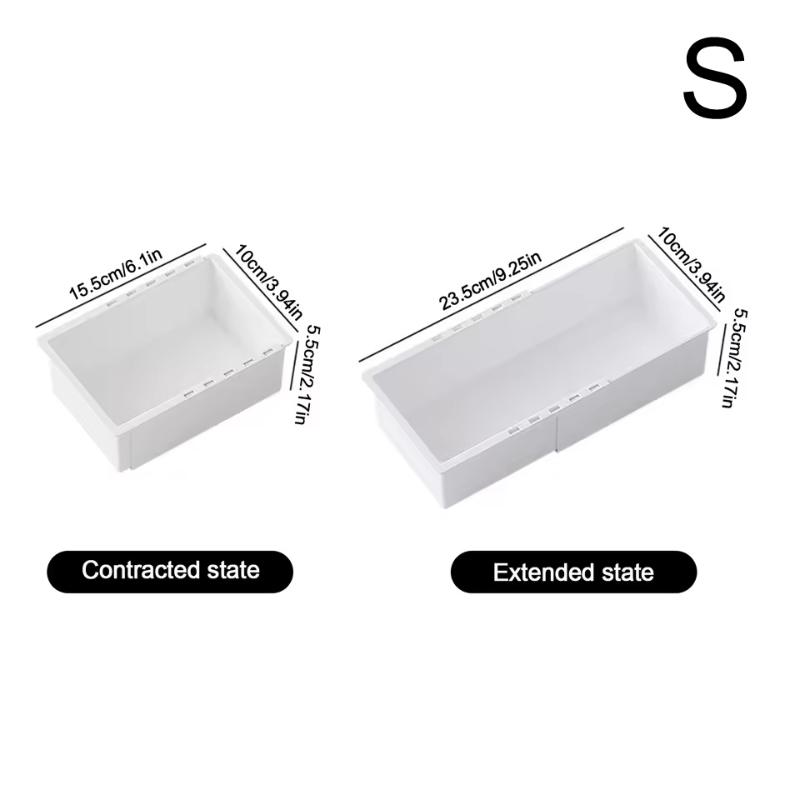 Durable Plastic Drawer Organizer Adjustable Compartments Multi Size for Office Desk Kitchen Bedroom Storage