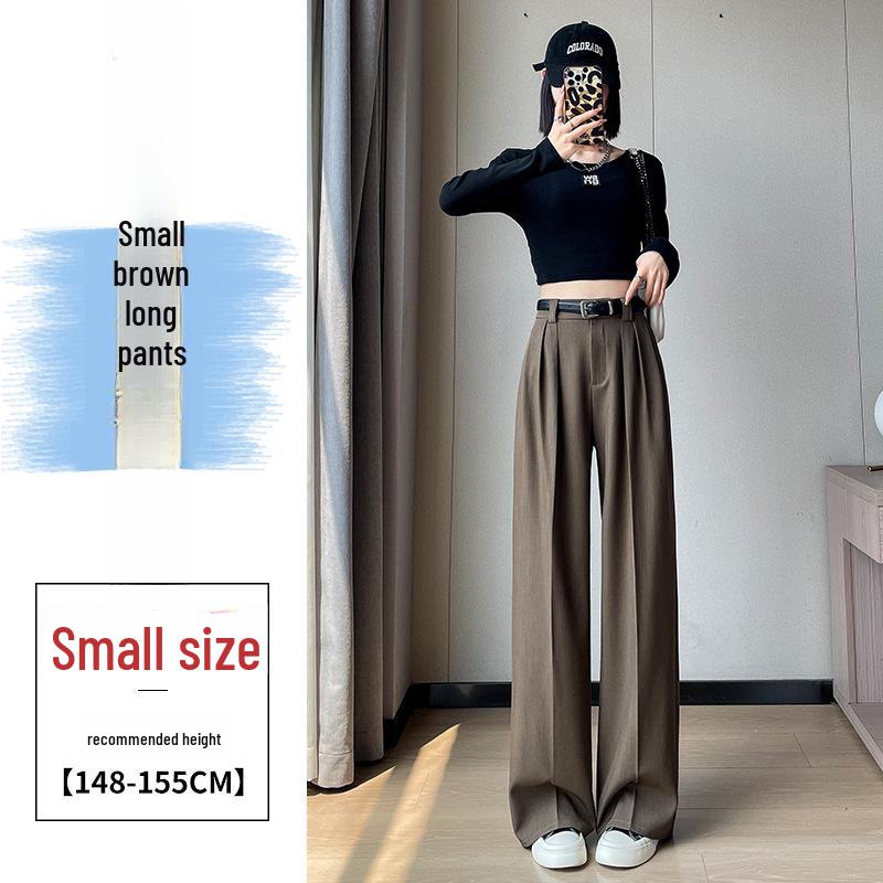 2024 Women's High Waist Wide Leg Suit Pants - Korean Fashion, Spring/Autumn, Loose & Casual Fit