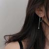 Tassel Earrings Women'S Long Temperament Simple Personality Bouncing Earrings Internet Celebrity Niche Design Star Earrings Women