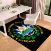 1pc flag of El Salvador Print Area Rug - Soft, Washable Non-Slip Indoor Mat for Office Chairs, Living Room, Home Office Decorative Rug