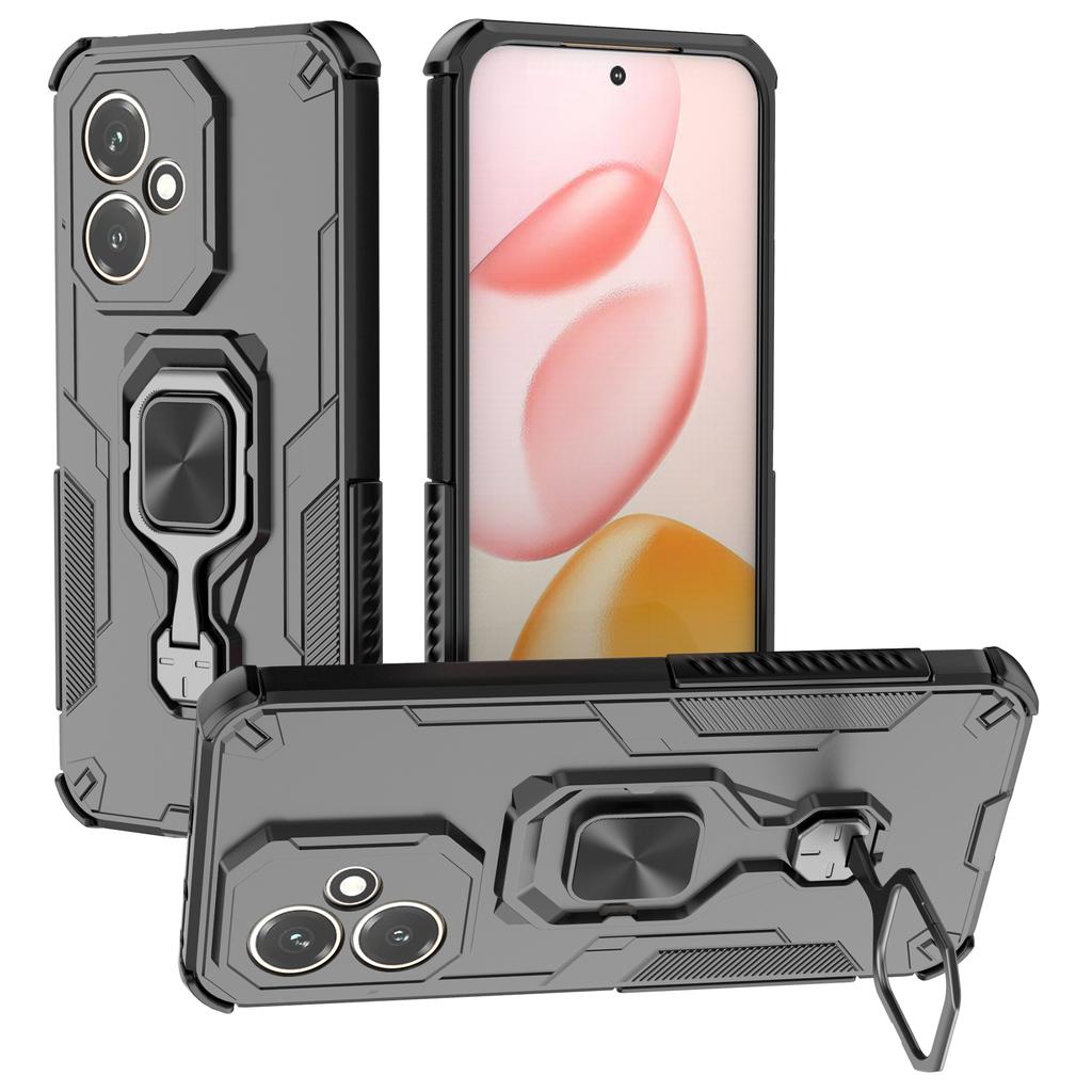 For Honor 400 5G (Global) Case Rotatable Ring Kickstand PC+TPU Shockproof Phone Cover