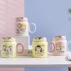 Креативная мультяшная керамическая чашка с медведем, чашка для дома и офиса, парная кружка, сувенир для празднования в магазине, зеркальная чашка для воды