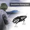 6CM/6.5G Multi-Jointed Fishing Lure with Double Hooks Realistic 2-Section Swimbait Plastic Artificial Bait Freshwater Saltwater Bass Trout Pike