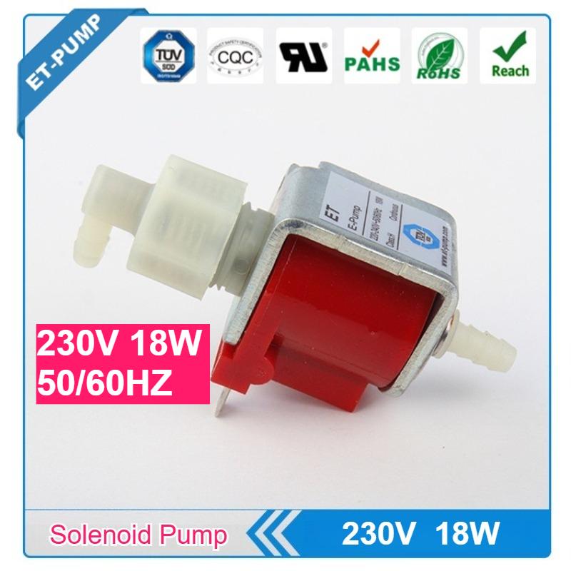 ET Pump 18w Mini Solenoid Pump 27-36cc/min 4.0Bar High Pressure Low Noise 500H Life AC230V/50Hz for Home Industry