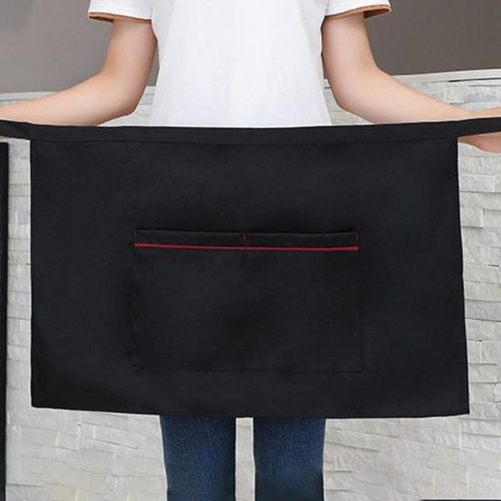 Фартук-нагрудник для работы шеф-повара с масляным полустойким к пятнам водонепроницаемым карманом, рабочий фартук для