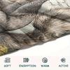 Grey Squirrel  Print Flannel Blanket, High quality Comfortable for All Seasons, Home Decor, Warmth and Comfort