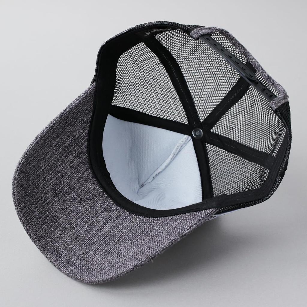 Avirex Standard Military Mesh Jute Deep American Casual Baseball Cap with JUTE Size F Cap, Denim, Men's, Black, Fit, Spring/Summer, Oversized, Logo,