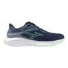 Mizuno Кроссовки Energy Runners для бега, джоггинга, тренировок, спорта, занятий в помещении, для повседневной носки, в школу, для физических упражнений, темно-синий x нео-мятный, размер 28,0 см, 3E