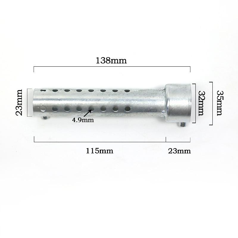 Universal Motorcycle Silver Exhaust  Noise Sound Eliminator Exhaust Adjustable Muffler  35mm/42mm/45mm/48mm/60mm