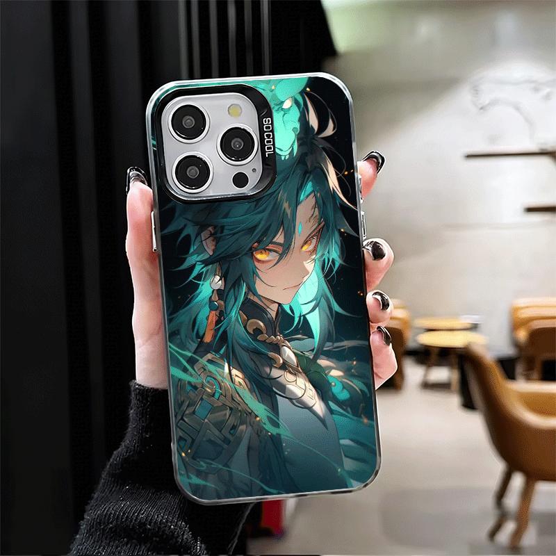 Мягкий чехол для телефона Genshin Impact Сяо для iPhone 15 16 17 Pro Max 17Air 16E 14 Plus 13 12 Mini Ударопрочный чехол Задняя крышка