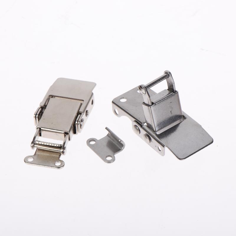Metal Spring Toggle Latch Lock Long Lasting Reliable Buckle Hasp with Screws for Gift Case Jewelry Organizer Cabinet