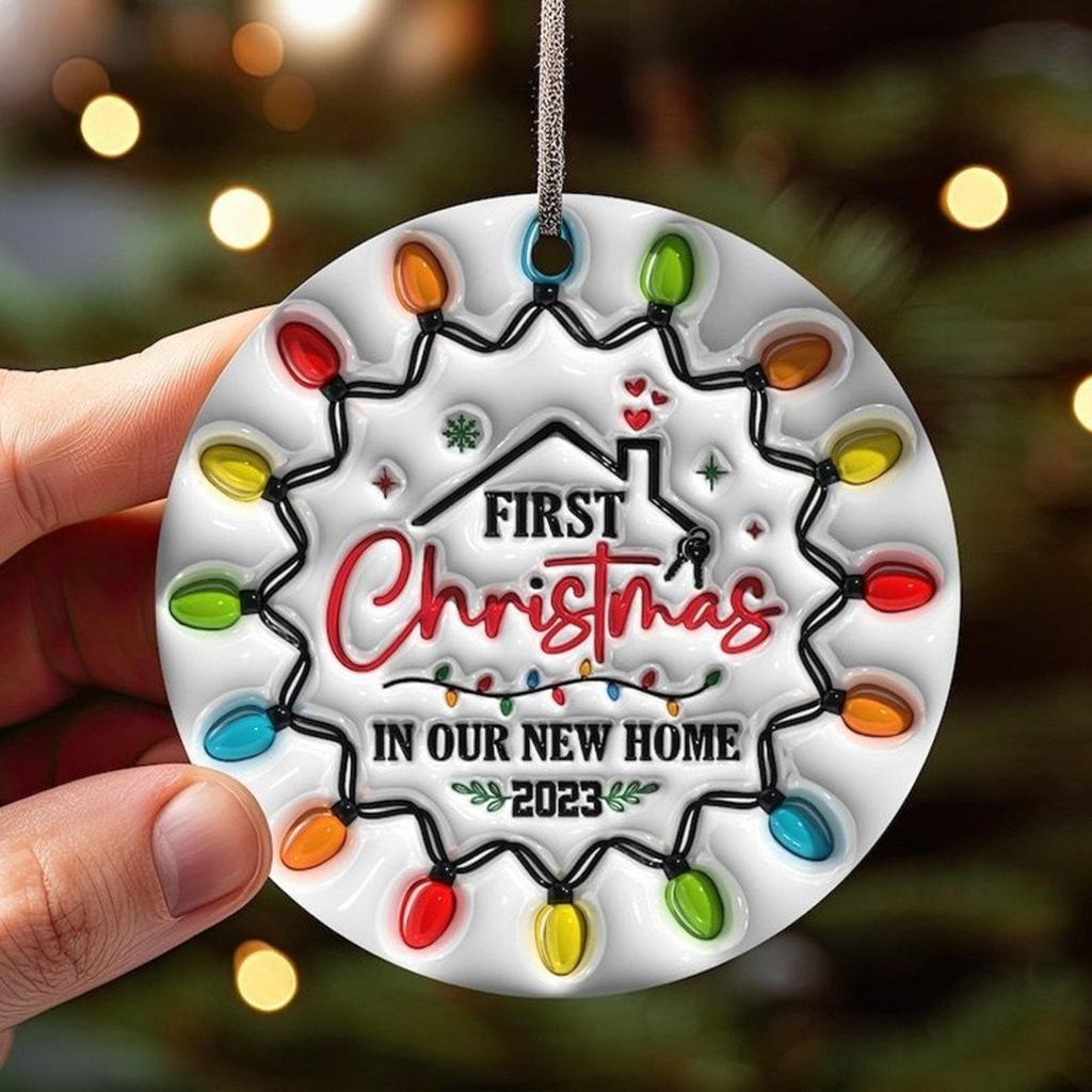 Besties Christmas Round Ornament, Best Friends Round Christmas Ornament, Personalized Keepsake Gifts (We Are More Than Friends)