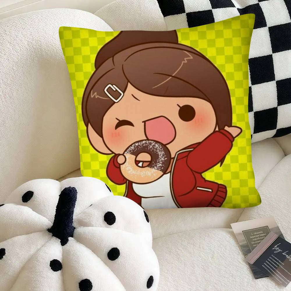 Милая Наволочка Danganronpa Чиби Модная Квадратная Наволочка Спальня Диван Комната Ins Декор Отдых