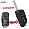 Откидная крышка корпуса автомобильного ключа Брелок для Vw Passat Golf Mk6 Polo Caddy Tiguan Beetle Skoda Octavia Seat Модифицированный лезвие Hu66 202Ad