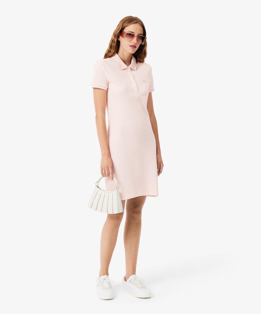 Женское приталенное мини-платье-поло Lacoste из мини-пике Ef5473-56G Ady