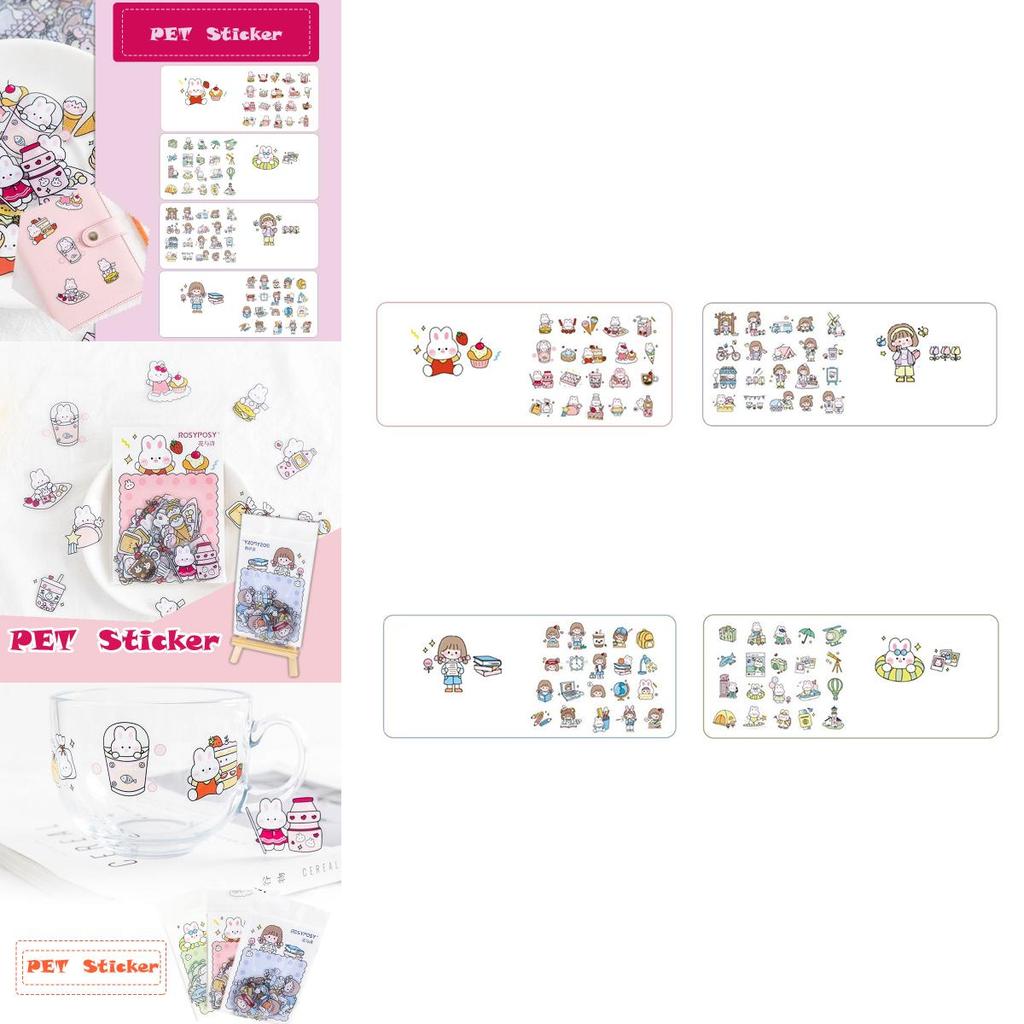 Rosyposy Fresh And Lovely Sticker Bag With Beautiful Hand-painted Patterns And Colors